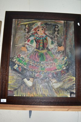 Lot 180 - Ruth Walker, Polish Doll, oil on canvas, framed