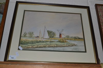 Lot 194 - Contemporary school study of the River Thurne...