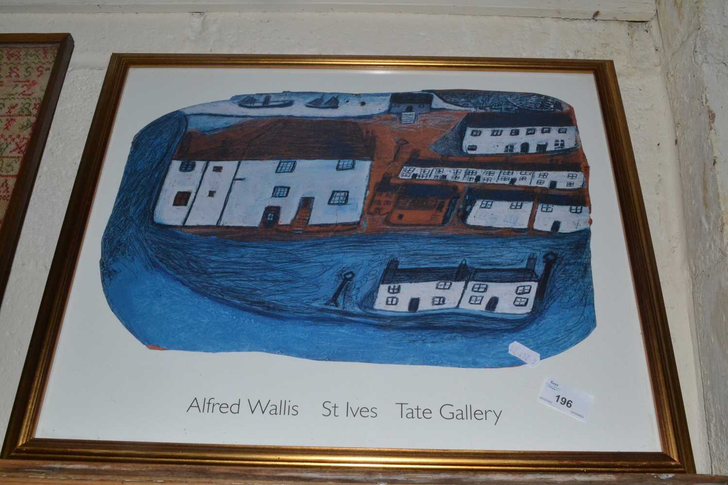 Lot 196 - Alfred Wallis, St Ives Tate Gallery, coloured...