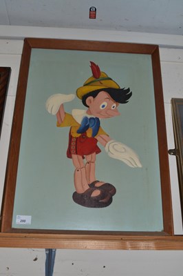 Lot 200 - 20th Century school study of Pinocchio, oil on...