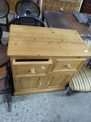 Lot 230 - Modern pine two drawer two door side cabinet,...