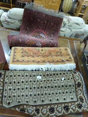 Lot 253 - Group of three various small floor rugs