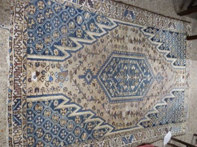 Lot 275 - Middle Eastern wool floor rug decorated with...