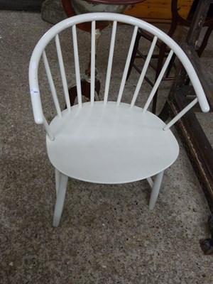 Lot 301 - Cream painted stick back chair possibly Ercol