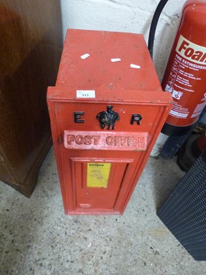 Lot 313 - King Edward VII cast iron post box, 73cm high...