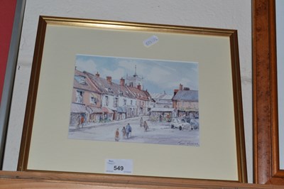 Lot 549 - Jason Partner, coloured print, Aylsham Market...