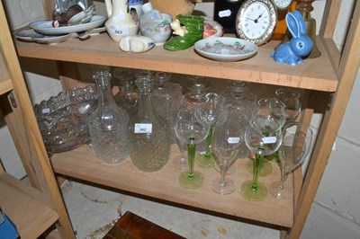 Lot 562 - Quantity of various decanters, glass wares etc