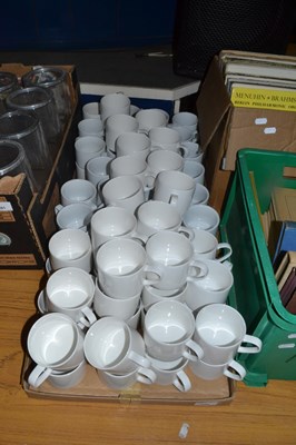 Lot 690 - Large quantity of white ceramic coffee cups