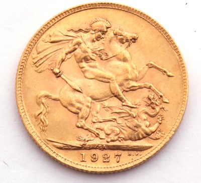 Lot 241 - George V sovereign dated 1927