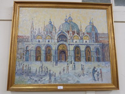 Lot 714 - 20th Century school study of Piazza San Marco,...