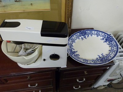 Lot 719 - Kenwood Chef mixer and a blue and white meat...