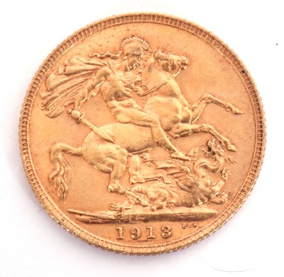 Lot 243 - George V sovereign dated 1913