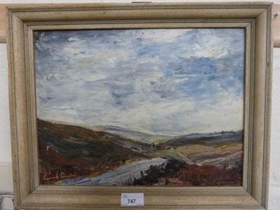 Lot 747 - Contemporary school study of Yorkshire Moors,...