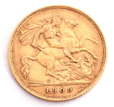Lot 245 - Edward VII half sovereign dated 1909
