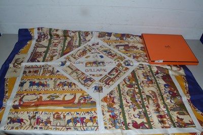 Lot 45 - Boxed Hermes silk scarf marked A La Gloire De...