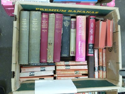 Lot 826 - One box of mixed books to include range of...