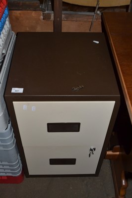 Lot 887 - Metal two drawer filing cabinet