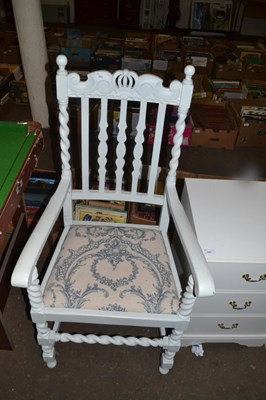 Lot 892 - Cream painted carver chair