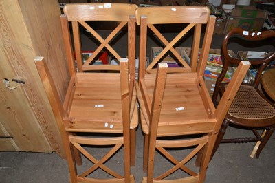 Lot 896 - Set of four modern kitchen chairs