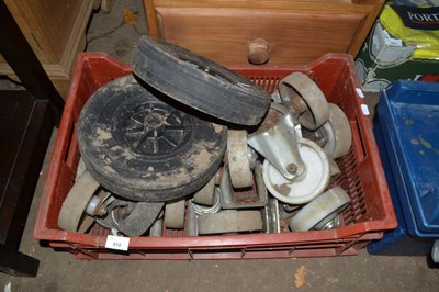 Lot 910 - Box of various workshop wheels