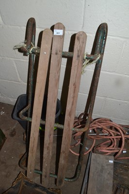 Lot 921 - Vintage metal framed sledge