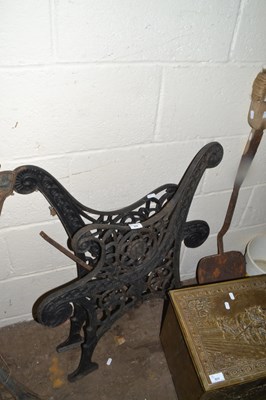 Lot 929 - Pair of cast iron bench ends