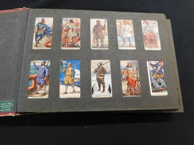 Lot 380 - Old cigarette card album with Player, 7 sets...