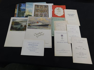 Lot 494A - Packet of 19 Cunard Line Cruise Liner Menu...