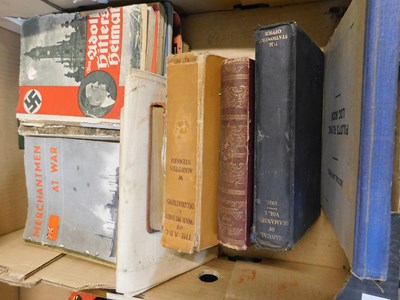 Lot 509 - Box of assorted military books plus a quantity...