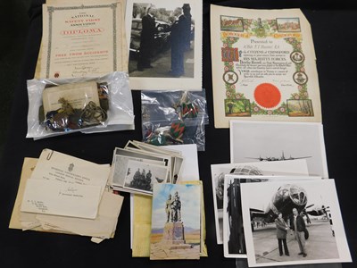 Lot 516 - Box of assorted military interest ephemera...