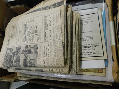 Lot 400 - Box: Good quantity of assorted ephemera mainly...