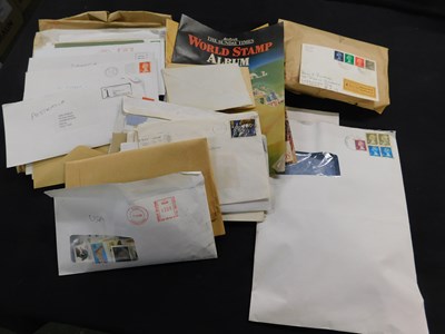 Lot 559 - Box of assorted world stamps in envelopes and...