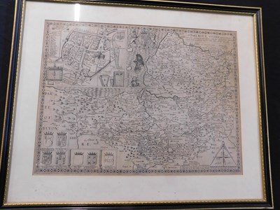 Lot 573 - JOHN SPEED: SOMERSETSHIRE ENGRAVED MAPS [1611],...