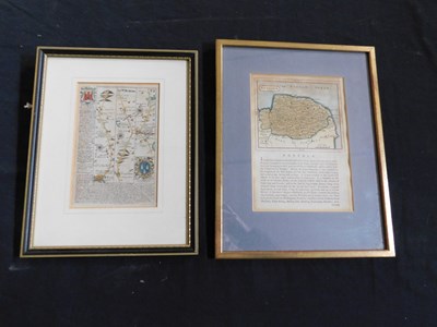 Lot 578 - JOHN SELLER: NORFOLK, engraved hand coloured...