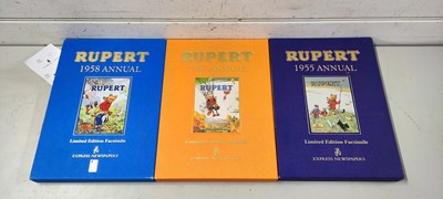Lot 13 - Reproduction Rupert annuals 1955, 1957 and 1958