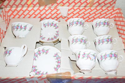 Lot 23 - Gainsborough floral decorated tea set