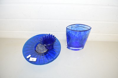 Lot 44 - Mixed Lot: Blue Art Glass wares comprising...