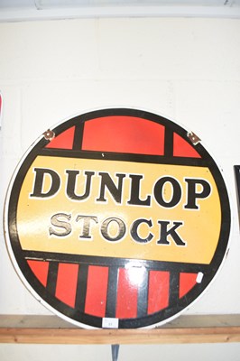 Lot 51 - Circular double sided enamel sign marked...