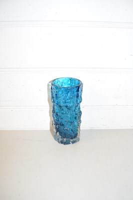 Lot 83 - A Whitefriars turquoise glass vase