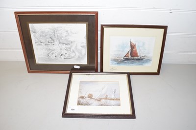 Lot 100 - Mixed Lot: Tony Bryant study of Excelsior on...