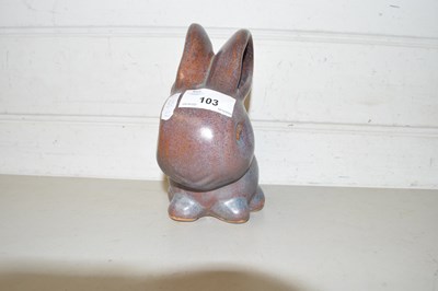 Lot 103 - Unusual Bourne Denby model of a rabbit