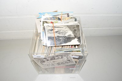 Lot 137 - Box of various  mixed postcards