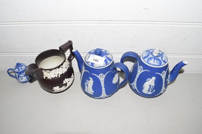 Lot 146 - Group of 19th Century Jasper Ware items to...
