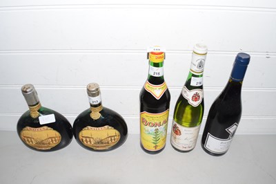 Lot 149 - Group of five various bottles to include Meteus