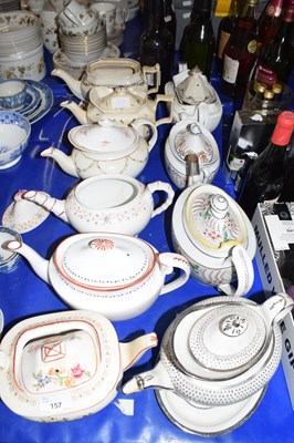 Lot 157 - Collection of various 19th Century teapots to...
