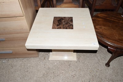 Lot 230 - Modern marble effect square coffee table