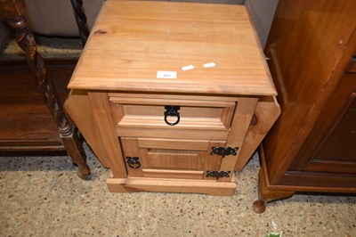 Lot 251 - Modern pine combination cabinet and magazine rack