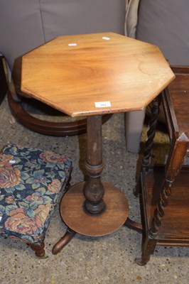 Lot 253 - 19th Century faded mahogany wine table with...