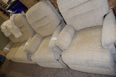 Lot 264 - Modern two seater sofa and pair of matching...