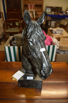 Lot 267 - Modern composition model of a horses head